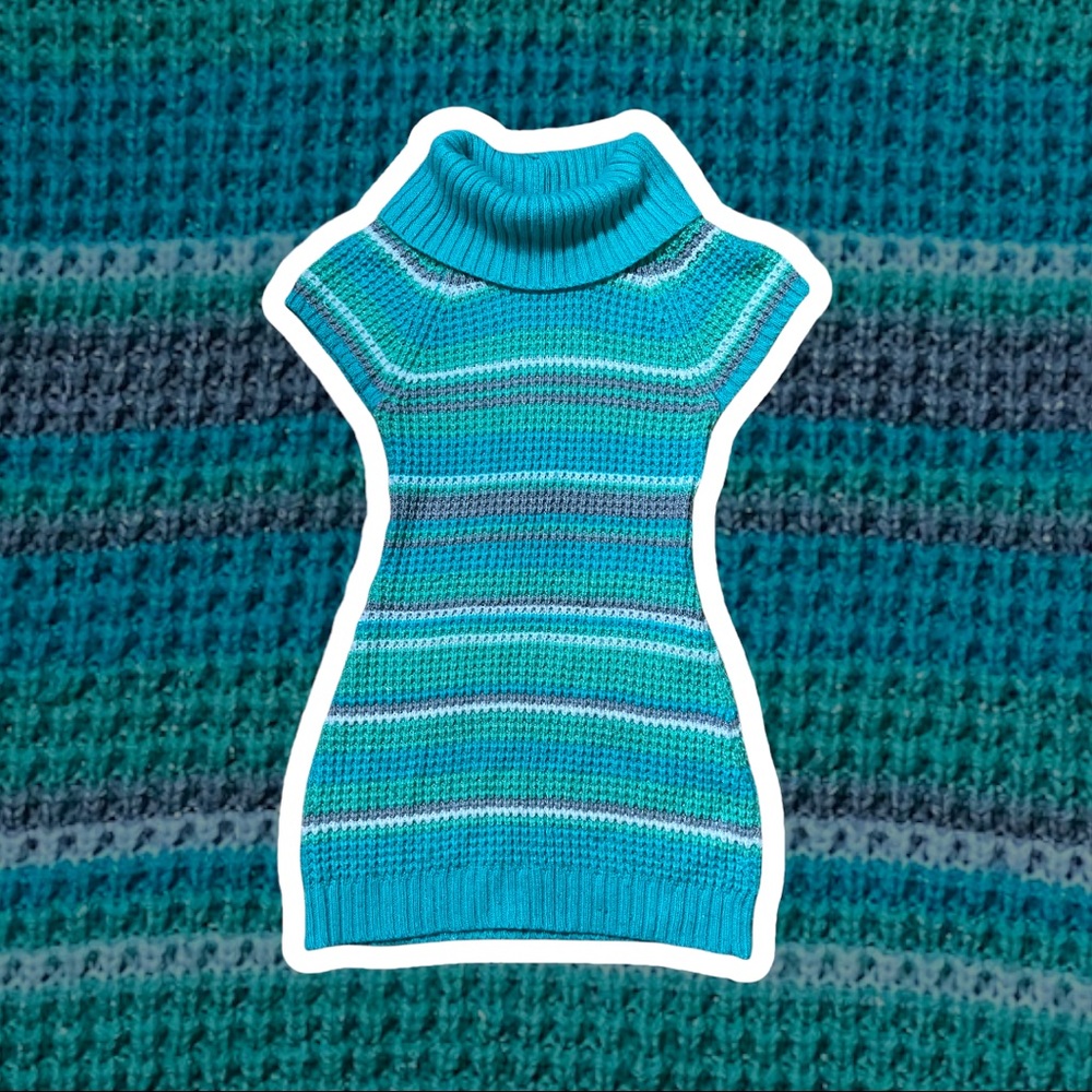 Heart N Crush Sweater Tank Turtleneck
